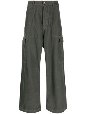 Relaxed карго панталони от рипсено кадифе Rick Owens Drkshdw сиво