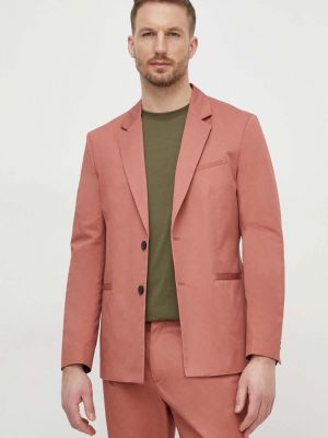 Хлопковый пиджак Sisley розовый