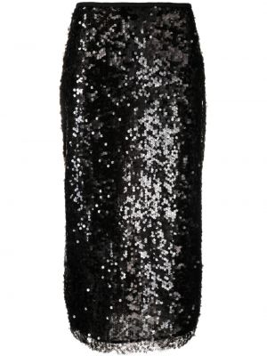 Flitrovaná sukňa Msgm čierna