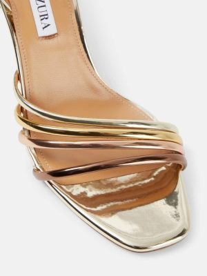 Kožené sandále Aquazzura
