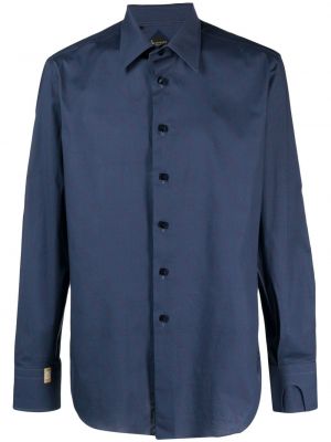 Βαμβακερό πουκάμισο με σχέδιο Billionaire μπλε