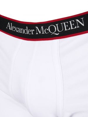 Bavlněné boxerky Alexander Mcqueen bílé