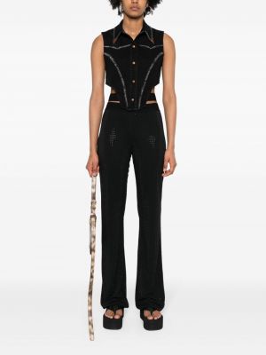 Džínová vesta Versace Jeans Couture černá