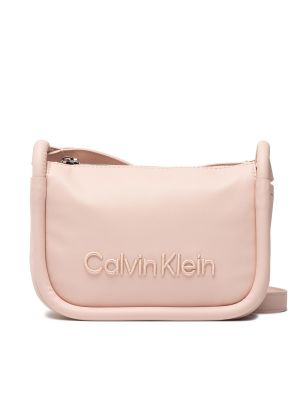 Чанта през рамо Calvin Klein розово