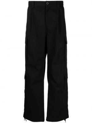 Plisované bavlnené cargo nohavice Studio Tomboy čierna