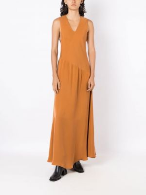 Kleid mit v-ausschnitt Uma | Raquel Davidowicz braun