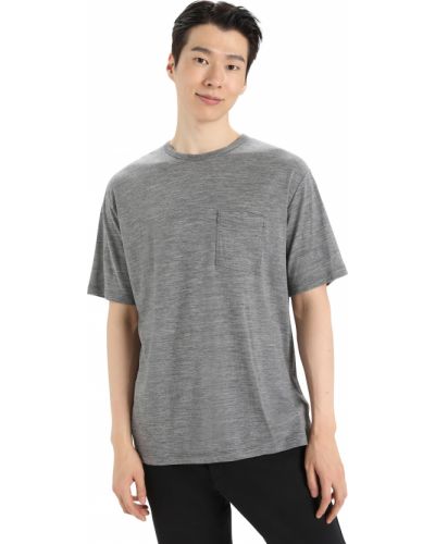 T-shirt avec poches Icebreaker gris