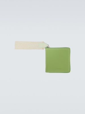 Kožená peňaženka Jacquemus zelená