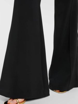 Pantalones de raso Elie Saab negro