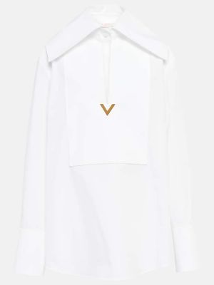 Kokvilnas krekls Valentino balts