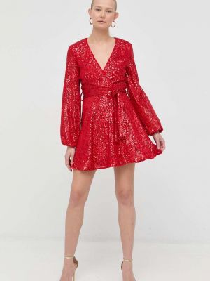 Mini haljina Bardot crvena