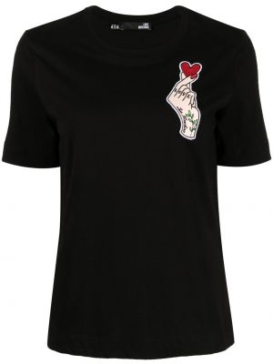 Тениска Love Moschino черно