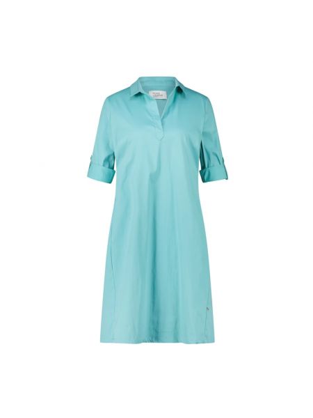 Sukienka midi w jednolitym kolorze Vera Mont niebieska