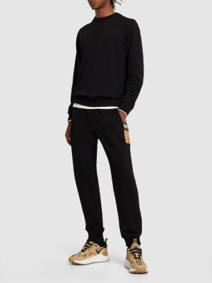 Pantalon de joggings à carreaux Burberry noir