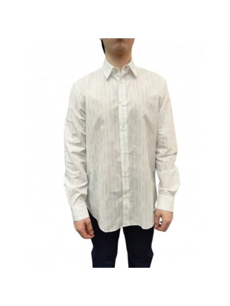 Koszula w paski klasyczna Paul Smith biała