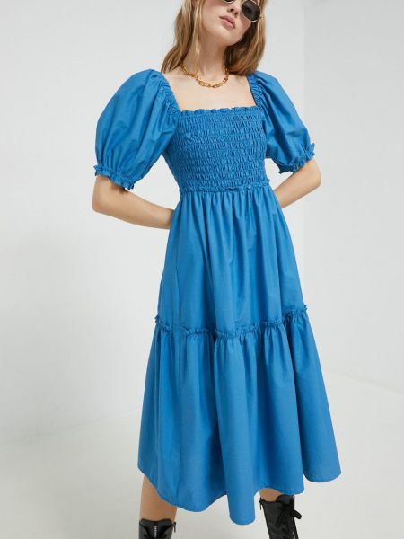 Mini haljina Abercrombie & Fitch plava