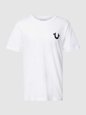 Biała koszulka z nadrukiem True Religion