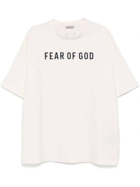 Printti t-paita Fear Of God valkoinen