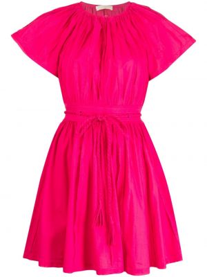 Plisované šaty Ulla Johnson Růžové