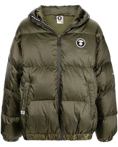 Hette lang jakke Aape By *a Bathing Ape® grønn