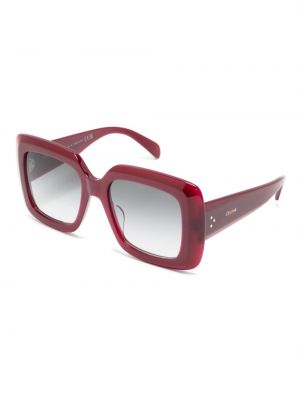 Oversized sluneční brýle Celine Eyewear červené