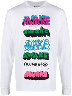 Långärmad t-shirt Awake Ny vit