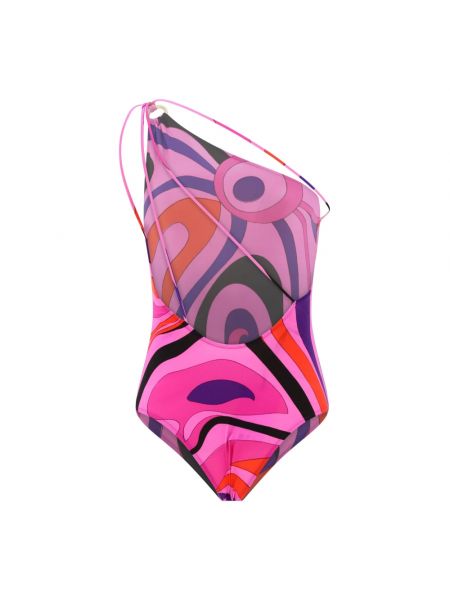 Einteiliger badeanzug mit print Emilio Pucci pink