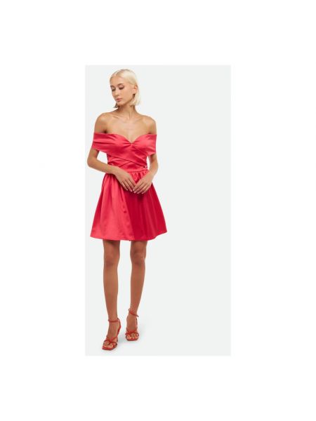 Mini vestido de raso Liu Jo rojo