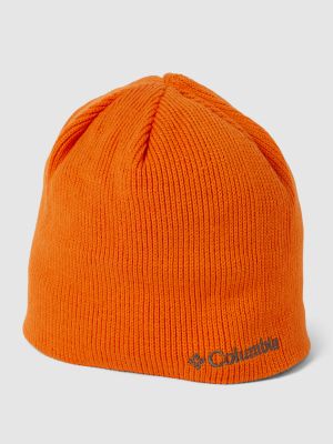 Dzianinowa czapka Columbia pomarańczowa
