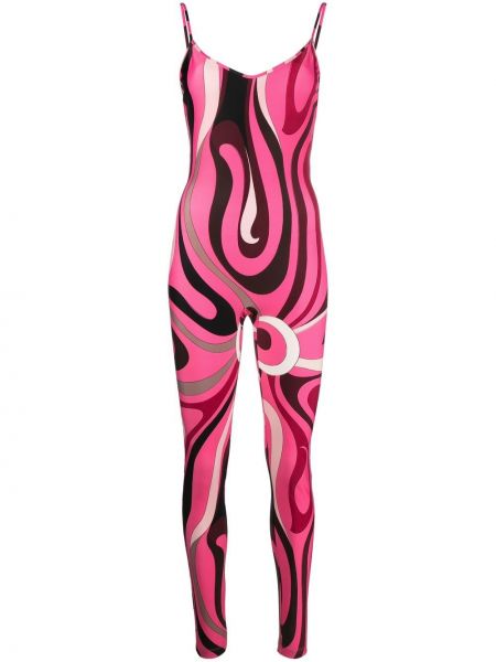Overall mit print Pucci pink