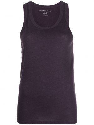 Bomull cashmere tank top Majestic Filatures lilla