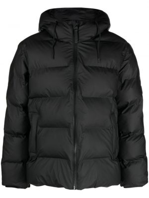 Pernata jakna s kapuljačom Rains crna