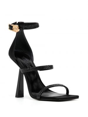 Sandalai su kristalais Versace juoda
