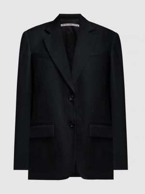 Шерстяной пиджак Alexander Wang черный