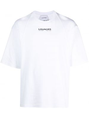 Camiseta con estampado Lourdes blanco