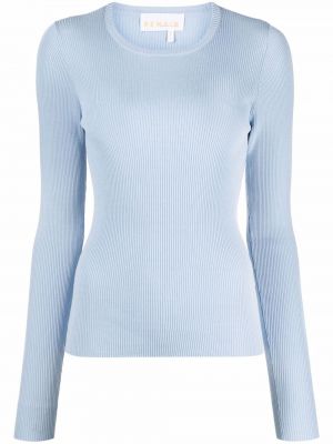Плетен пуловер Remain синьо