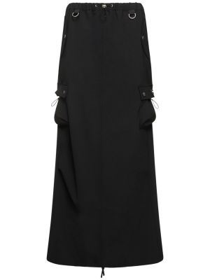 Vlnená sukňa Coperni čierna
