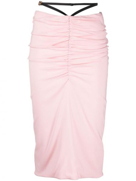 Suknja Versace ružičasta