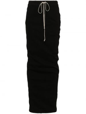 Suknja s draperijom Rick Owens Drkshdw crna