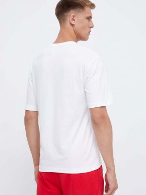 Bavlněné tričko s potiskem Reebok Classic bílé