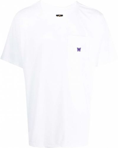 Camiseta con bolsillos Needles blanco