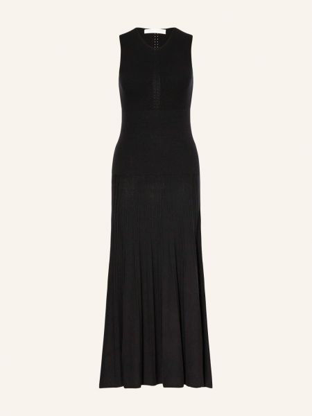 Pletené pletené dlouhé šaty Inwear černé