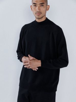 Кашемировый свитер с высоким воротником Raey черный