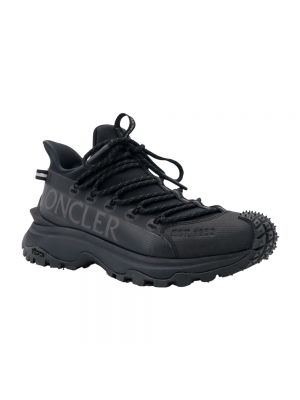 Sneakersy z nadrukiem Moncler czarne