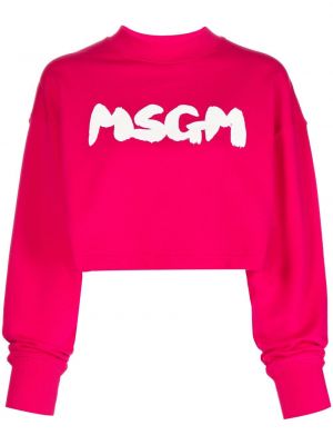 Trykt sweatshirt Msgm rosa