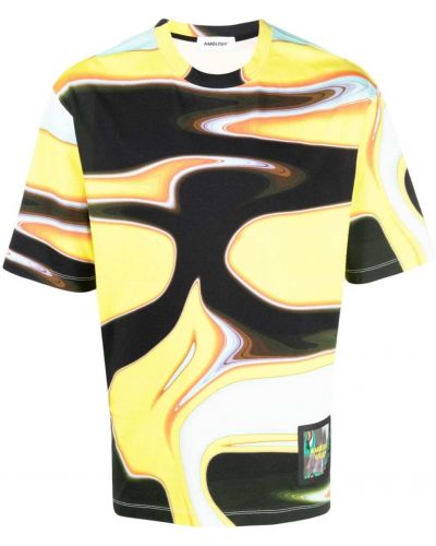 T-shirt à imprimé à motifs abstraits Ambush jaune