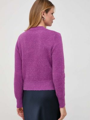 Vlněný svetr Silvian Heach fialový
