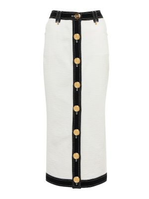 Džínsová sukňa Balmain biela