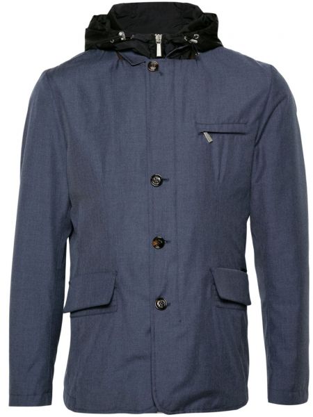 Regenmanteljacke Moorer blau