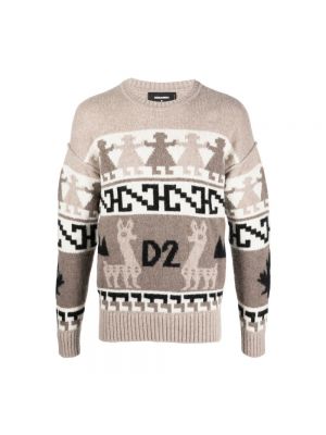 Sweter Dsquared2 - Brązowy